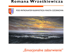 Na zdjęciu plakat informujący o wystawie